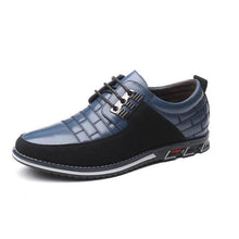 Load image into Gallery viewer, New Mens Leather Casual Sneakers Fashion Solid Leather Shoes Business Sport Flat Round Toe Fashion Sneakers Dress Shoes For Men Walking Business Office Driving Comfort Loafers