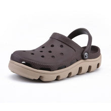 Load image into Gallery viewer, New Mens Summer Slippers Beach Sandals Jelly Shoes Men Outdoor Sandals Hollow Clogs Adjustable Garden Slippers House Shoes Durable Lightweight Beach Clogs