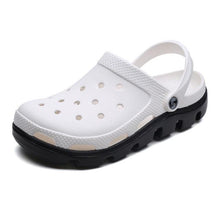 Load image into Gallery viewer, New Mens Summer Slippers Beach Sandals Jelly Shoes Men Outdoor Sandals Hollow Clogs Adjustable Garden Slippers House Shoes Durable Lightweight Beach Clogs