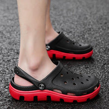 Load image into Gallery viewer, New Mens Summer Slippers Beach Sandals Jelly Shoes Men Outdoor Sandals Hollow Clogs Adjustable Garden Slippers House Shoes Durable Lightweight Beach Clogs