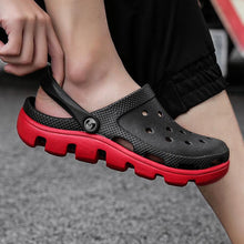 Load image into Gallery viewer, New Mens Summer Slippers Beach Sandals Jelly Shoes Men Outdoor Sandals Hollow Clogs Adjustable Garden Slippers House Shoes Durable Lightweight Beach Clogs