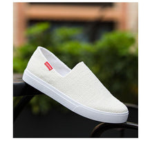 Load image into Gallery viewer, New Mens Womens Casual Flat Canvas Shoes Lightweight Elegant Shoes Men Casual Walking Sneakers Comfortable Modern White Soft Sneakers