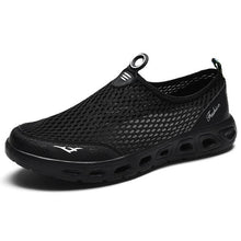 Load image into Gallery viewer, New Mesh Mens Aqua Shoes Outdoor Breathable Quick Dry Water Sneakers Light Anti-Skid Sport Footwear Comfortable Mesh Work Shoes Beach Swim Surf Shoes Water Shoes
