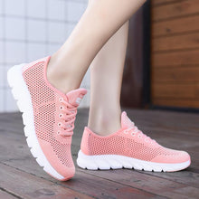 Load image into Gallery viewer, New Mesh Womens Sneakers Breathable Flat Shoes Women Lightweight Sports Non-slip Running Footwear Fashionable Breathable And Non-Slip Walking Shoes For Women