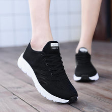 Load image into Gallery viewer, New Mesh Womens Sneakers Breathable Flat Shoes Women Lightweight Sports Non-slip Running Footwear Fashionable Breathable And Non-Slip Walking Shoes For Women