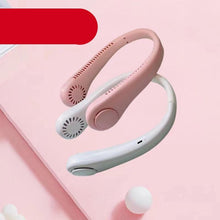 Load image into Gallery viewer, New Mini Neck Fan Portable Bladeless Hanging Neck 1200mAh Rechargeable Air Cooler 3 Speed Mini Summer Sports Fans Portable Smart Cooling Neckband Fan Super Quiet Working