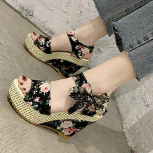 Load image into Gallery viewer, New Modern Women Wood High Heels Sandals Elegant Stylish Design Summer Womens Shoes