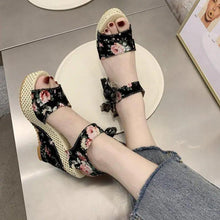 Load image into Gallery viewer, New Modern Women Wood High Heels Sandals Elegant Stylish Design Summer Womens Shoes
