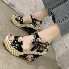 Load image into Gallery viewer, New Modern Women Wood High Heels Sandals Elegant Stylish Design Summer Womens Shoes