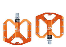 Load image into Gallery viewer, New Mountain Non-Slip Bike Pedals Platform Bicycle Flat Alloy Pedals 9/16 3 Bearings For Road Bikes Mountain Bike Pedals Flat Bicycle Pedals 9/16 Lightweight Road Bike Pedals Carbon Fiber Sealed Bearing Flat Pedals