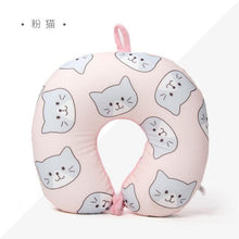 Load image into Gallery viewer, New Polar Bear And Cat U-shaped Travel Pillows For Sleeping Microbead Foam Cartoon Neck Pillow Office Airplane Soft Headrest Premium Travel Pillow Sleep with NO Neck Pain Super Soft Memory Foam Neck Pillow Easy Washing