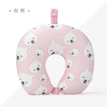 Load image into Gallery viewer, New Polar Bear And Cat U-shaped Travel Pillows For Sleeping Microbead Foam Cartoon Neck Pillow Office Airplane Soft Headrest Premium Travel Pillow Sleep with NO Neck Pain Super Soft Memory Foam Neck Pillow Easy Washing