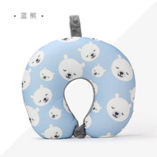 Load image into Gallery viewer, New Polar Bear And Cat U-shaped Travel Pillows For Sleeping Microbead Foam Cartoon Neck Pillow Office Airplane Soft Headrest Premium Travel Pillow Sleep with NO Neck Pain Super Soft Memory Foam Neck Pillow Easy Washing
