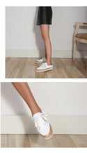 Load image into Gallery viewer, New Popular Womens Shoes Colorful Beautiful Flower Printing Shoes Lace-up Flat Women's Casual Womens Sneakers High-Quality Women's White Sports Casual Couple Shoes Summer Trainers Walking Sneakers