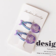 Load image into Gallery viewer, New Printed Cute Cartoon Fruit BB Clips Hairpins Girls Hair Accessories Children Headwear Baby Hair Clips Headdress Gorgeous Hair Accessories For Girls