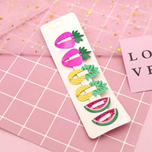 Load image into Gallery viewer, New Printed Cute Cartoon Fruit BB Clips Hairpins Girls Hair Accessories Children Headwear Baby Hair Clips Headdress Gorgeous Hair Accessories For Girls