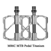 Load image into Gallery viewer, New Road Bike Pedal Non-Slip Ultra-Light Aluminum 3 Ball Bearing Cycling Pedals Mountain Bike Pedals Pedals Aluminum Bicycle Flat Platform Pedals Lightweight Non-Slip Sealed Bearing For Road Mountain