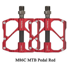Load image into Gallery viewer, New Road Bike Pedal Non-Slip Ultra-Light Aluminum 3 Ball Bearing Cycling Pedals Mountain Bike Pedals Pedals Aluminum Bicycle Flat Platform Pedals Lightweight Non-Slip Sealed Bearing For Road Mountain