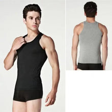 Load image into Gallery viewer, New Sale 100% Soft Cotton Mens Modern Sleeveless Tank Top Solid Muscle Vest Athletic Undershirts O-neck Gym Clothing Tees Tops Unique Soft Comfortable Summer Tops For Men Soft Cotton Sleeveless Tops for Men Classic Tank Tops