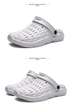 Load image into Gallery viewer, New Sandals Hole Shoes Couple Home Summer Hollow Out Mens And Womens Beach Flat Clogs Classic Mules Anti-Skid Rubber Sole Slip On Summer Arch Support Slippers