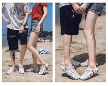 Load image into Gallery viewer, New Sandals Hole Shoes Couple Home Summer Hollow Out Mens And Womens Beach Flat Clogs Classic Mules Anti-Skid Rubber Sole Slip On Summer Arch Support Slippers