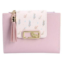 Load image into Gallery viewer, New Short PU Leather Clutch Bags Card Holder Wallet And Small Coin Purse for Women And Girls