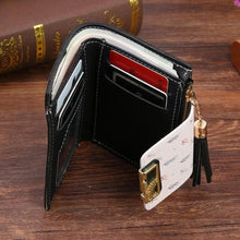 Load image into Gallery viewer, New Short PU Leather Clutch Bags Card Holder Wallet And Small Coin Purse for Women And Girls