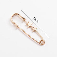 Load image into Gallery viewer, New Simple Trendy Popular Rhinestone Decoration Buckle Lapel Pin Brooches Women Cardigan Coat Sweater Costume Safety Pin Jewelry Brooches and Pins for Women in Multiple Styles Beautiful Safety Pins for Clothing