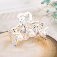 Load image into Gallery viewer, New Small Pearl Hair Claw Rhinestone For Women Hairpins Girls Clamps Hair Crab Clips Metal Hair Accessories Headdress Fashion Hairgrips Band Accessories For Party