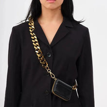 Load image into Gallery viewer, New Sparkling Thick Metal Chain Shoulder Bag Bike Wallet, Mini Bag, Coin Purse. Fashionable Women Pack Leather Crossbody Bags