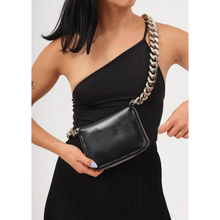 Load image into Gallery viewer, New Sparkling Thick Metal Chain Shoulder Bag Bike Wallet, Mini Bag, Coin Purse. Fashionable Women Pack Leather Crossbody Bags