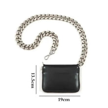 Load image into Gallery viewer, New Sparkling Thick Metal Chain Shoulder Bag Bike Wallet, Mini Bag, Coin Purse. Fashionable Women Pack Leather Crossbody Bags