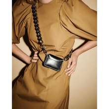 Load image into Gallery viewer, New Sparkling Thick Metal Chain Shoulder Bag Bike Wallet, Mini Bag, Coin Purse. Fashionable Women Pack Leather Crossbody Bags