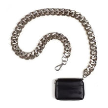 Load image into Gallery viewer, New Sparkling Thick Metal Chain Shoulder Bag Bike Wallet, Mini Bag, Coin Purse. Fashionable Women Pack Leather Crossbody Bags