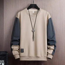 Load image into Gallery viewer, New Spring Man Sweatshirt Casual Hip Hop Streetwear Loose Hoodies Men's Patchwork Pullover Tops Male Men Sweatshirt Streetwear Loose Hoodies Solid Patchwork Pullover Tops