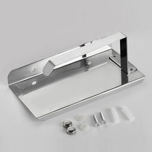 Load image into Gallery viewer, NEW Stainless Steel Toilet Paper Holder BathroomPaper Phone Holder Shelf Towel Roll shelf Accessories Toilet Paper Holder with Phone Shelf Aluminum Bathroom Accessories Tissue Roll Dispenser Storage Rack Wall Mounted Modern Paper Towel Adapter