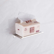 Load image into Gallery viewer, NEW Stainless Steel Toilet Paper Holder BathroomPaper Phone Holder Shelf Towel Roll shelf Accessories Toilet Paper Holder with Phone Shelf Aluminum Bathroom Accessories Tissue Roll Dispenser Storage Rack Wall Mounted Modern Paper Towel Adapter