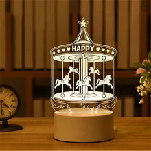Load image into Gallery viewer, New Sterlling Romantic Love 3D Lamp Heart-shaped Balloon Acrylic LED Night Light Decorative Table Lamp Valentine's Day Sweetheart Wife's Gift