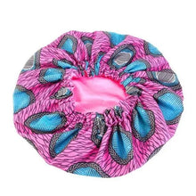 Load image into Gallery viewer, New Stunning Extra Large Satin Lined Bonnet Women Big Size Beauty Print Satin Silk Bonnet Sleep Night Cap Head Cover Bonnet Hat