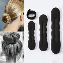 Load image into Gallery viewer, New Style Black Hair Styling Bun Curler Classic Magic Hair Bun Maker Foam Sponge Bun Twist Hair Shaper For Women