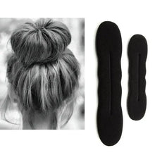 Load image into Gallery viewer, New Style Black Hair Styling Bun Curler Classic Magic Hair Bun Maker Foam Sponge Bun Twist Hair Shaper For Women
