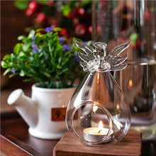 Load image into Gallery viewer, Round Hollow Glass Candle Tea light Holder Candlestick Home Decorations for Dinner Table Wedding Candle Holder Wedding Candlestick Fine Transparent Crystal Glass Candlestick Dining Home Decor
