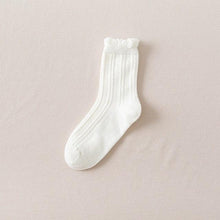Load image into Gallery viewer, Ruffle Frilly Socks Kawaii Cotton Socks Cute Women Solid Color Warm Winter Running Cycling Climbing Unisex socks For Men And Women