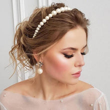 Load image into Gallery viewer, Simulation Pearl Hairbands Women Hair Accessories Korean Handmade Bow Flower Hoops Headband Wedding Ornaments Gorgeous Hair Accessories For Women
