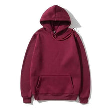 Load image into Gallery viewer, New Stylish Hoodies Sweatshirts Men Fashion Solid Color Red Black Gray Pink Autumn Winter Fleece Hip Hop Hoody Male Solid Color Winter Warm Sweaters For Women Knit Pullover Tops Solid Color Loose Fashion Long Sleeve Blouse