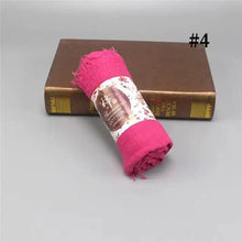 Load image into Gallery viewer, New Stylish Plain Scarf Women Muslim Crinkle Hijab Scarf Female Musulman Soft Cotton Headscarf Islamic Hijab Shawls And Wraps
