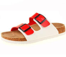 Load image into Gallery viewer, New Summer Beach Slippers Casual Double Buckle Non-slip Clogs Slides Women Slip On Flip Flop Women's Comfort Slides Double Buckle Adjustable EVA Flat Sandals