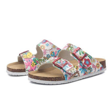 Load image into Gallery viewer, New Summer Beach Slippers Casual Double Buckle Non-slip Clogs Slides Women Slip On Flip Flop Women's Comfort Slides Double Buckle Adjustable EVA Flat Sandals