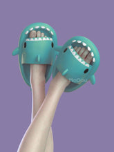 Load image into Gallery viewer, New Summer Slippers Lovely Shark Shape Slides Outdoor Women Shoes Kids Children Flip Flops Lightweight Open Toe Beach Pool Slides Sandals Shark Shower Slipper Toddler Non-Slip Summer Slippers Water Shoes