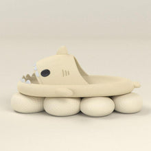 Load image into Gallery viewer, New Summer Slippers Lovely Shark Shape Slides Outdoor Women Shoes Kids Children Flip Flops Lightweight Open Toe Beach Pool Slides Sandals Shark Shower Slipper Toddler Non-Slip Summer Slippers Water Shoes